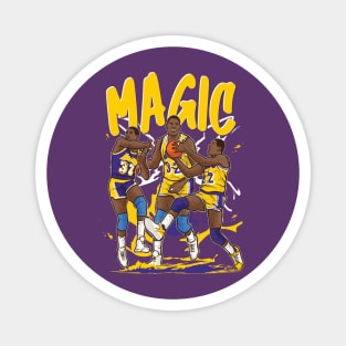 Magic Johnson Cartoon Magnet